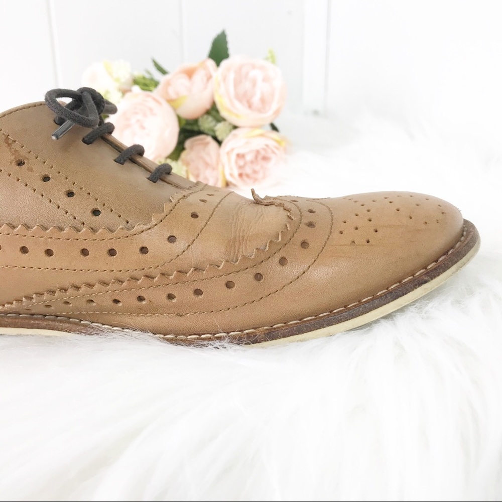 ❌SOLD❌ ASOS Leather Wingtip Brogue Oxfords - Picture 4 of 10